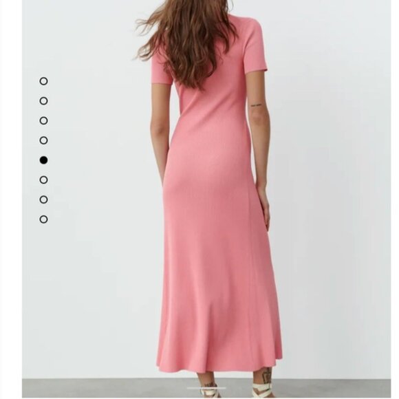 ZARA KNIT MIDI DRESS Size M NEW WITH TAG! - Picture 3 of 6